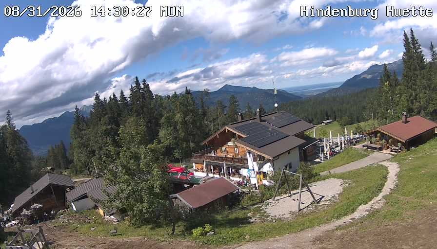 Archiv Foto Webcam Reit im Winkl: Hindenburghütte - Hemmersuppenalm