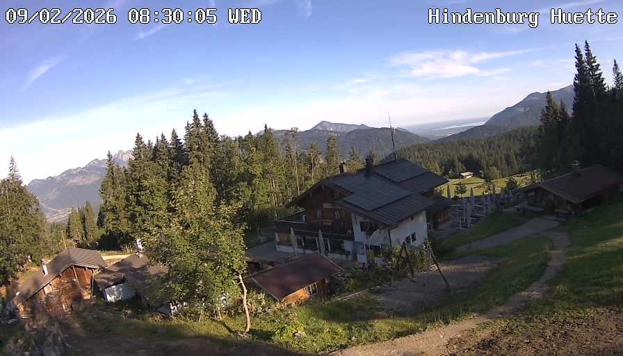 Archiv Foto Webcam Reit im Winkl: Hindenburghütte - Hemmersuppenalm