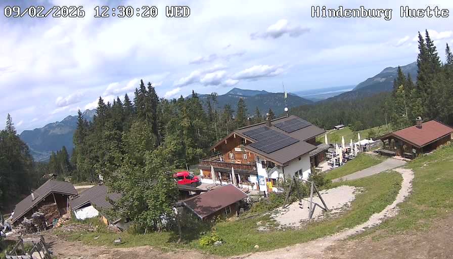 Archiv Foto Webcam Reit im Winkl: Hindenburghütte - Hemmersuppenalm