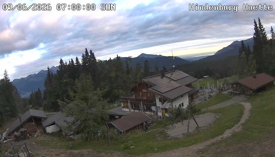 Archiv Foto Webcam Reit im Winkl: Hindenburghütte - Hemmersuppenalm