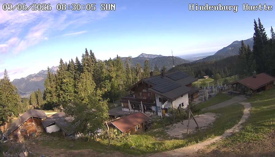 Archiv Foto Webcam Reit im Winkl: Hindenburghütte - Hemmersuppenalm