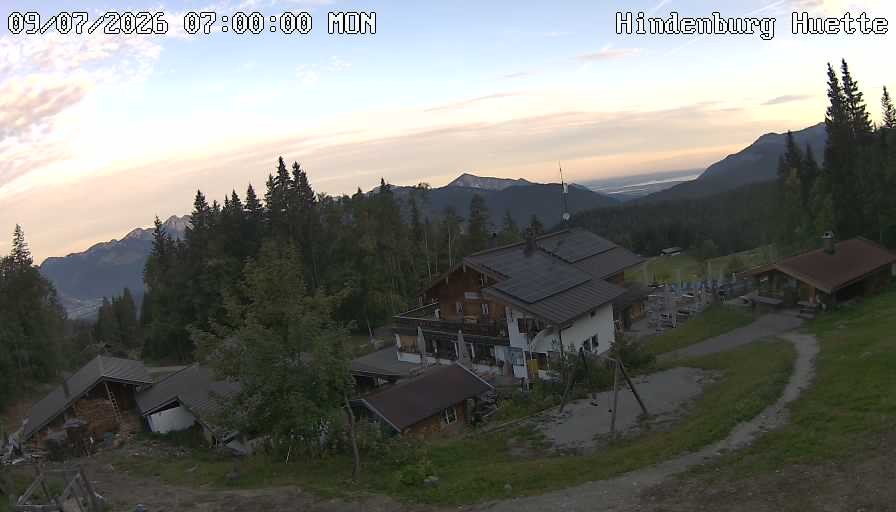 Archiv Foto Webcam Reit im Winkl: Hindenburghütte - Hemmersuppenalm