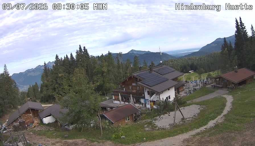 Archiv Foto Webcam Reit im Winkl: Hindenburghütte - Hemmersuppenalm