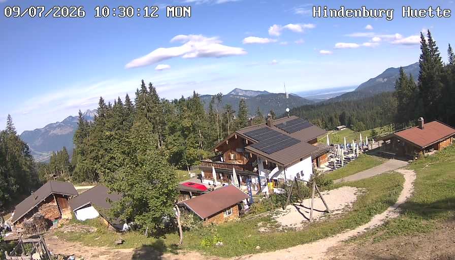 Archiv Foto Webcam Reit im Winkl: Hindenburghütte - Hemmersuppenalm