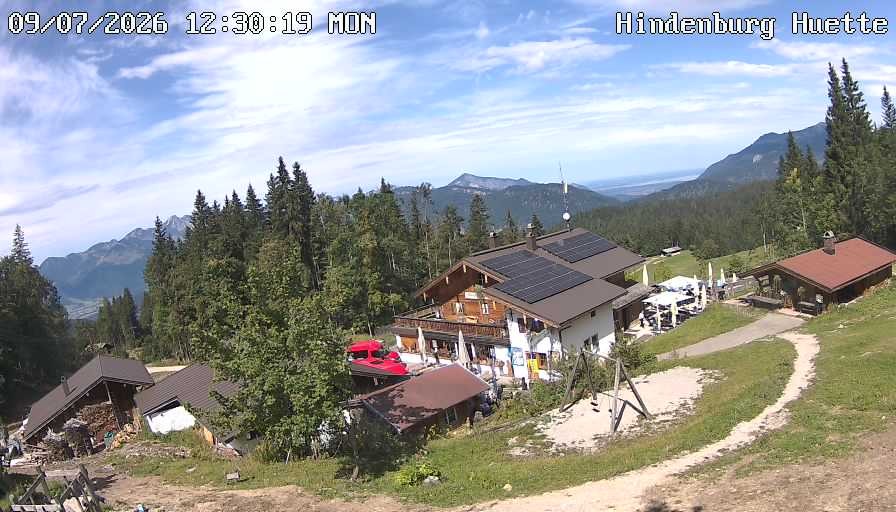 Archiv Foto Webcam Reit im Winkl: Hindenburghütte - Hemmersuppenalm