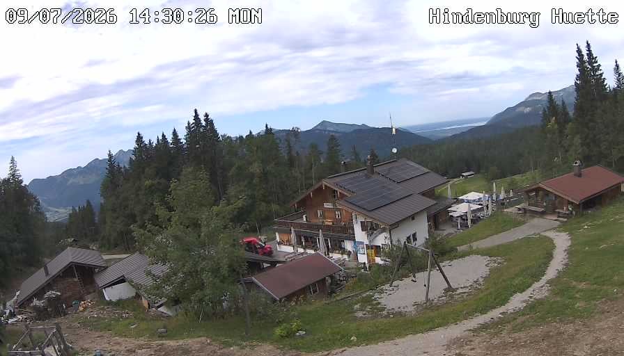 Archiv Foto Webcam Reit im Winkl: Hindenburghütte - Hemmersuppenalm