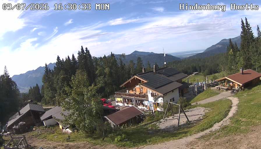 Archiv Foto Webcam Reit im Winkl: Hindenburghütte - Hemmersuppenalm