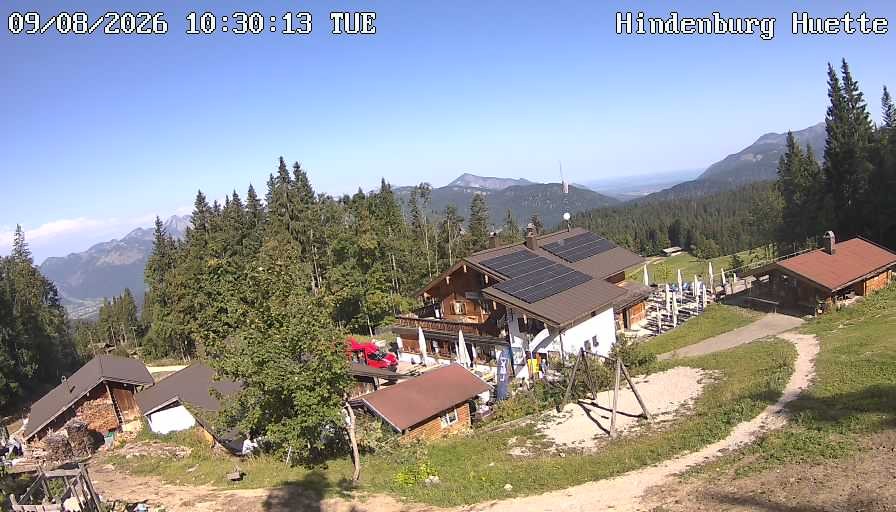 Archiv Foto Webcam Reit im Winkl: Hindenburghütte - Hemmersuppenalm