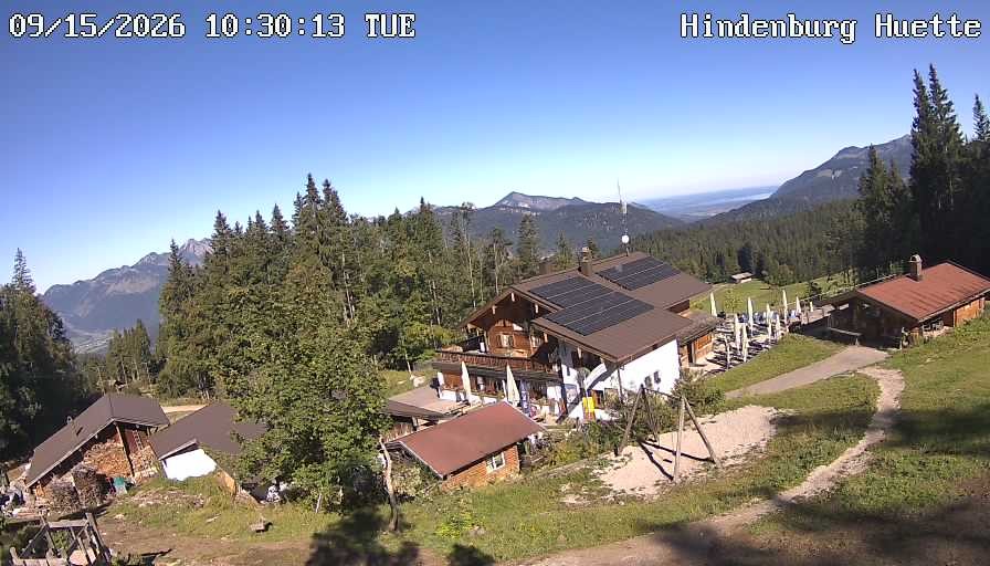 Archiv Foto Webcam Reit im Winkl: Hindenburghütte - Hemmersuppenalm