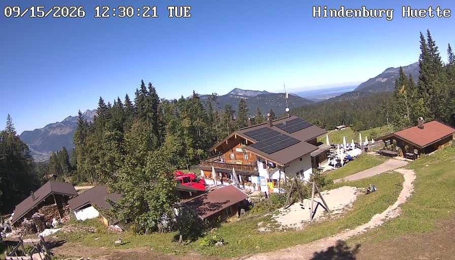 Archiv Foto Webcam Reit im Winkl: Hindenburghütte - Hemmersuppenalm