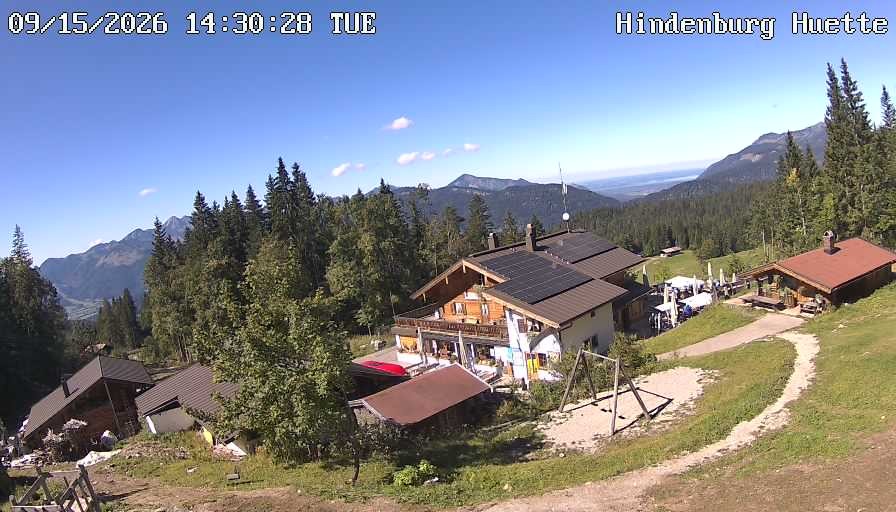 Archiv Foto Webcam Reit im Winkl: Hindenburghütte - Hemmersuppenalm