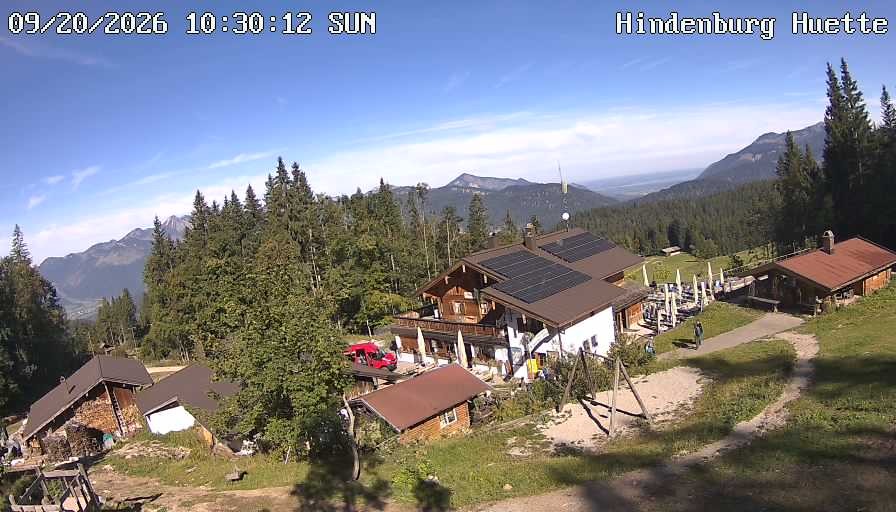 Archiv Foto Webcam Reit im Winkl: Hindenburghütte - Hemmersuppenalm