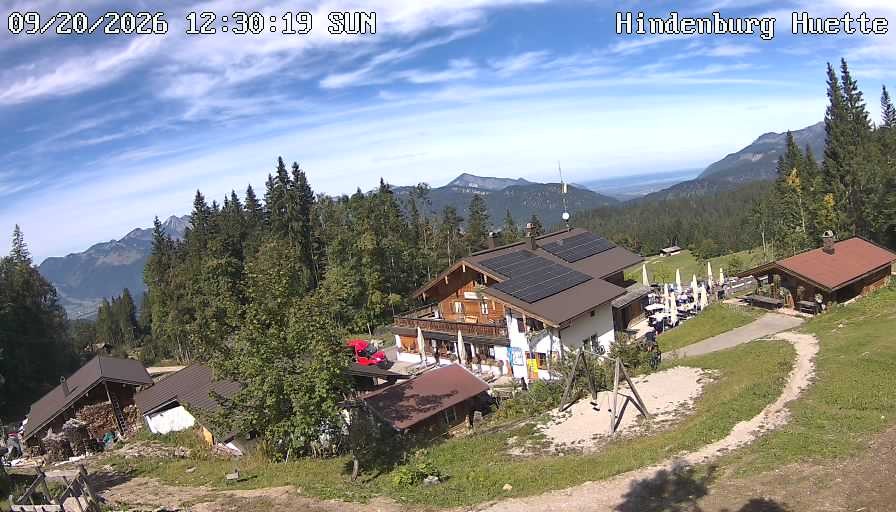 Archiv Foto Webcam Reit im Winkl: Hindenburghütte - Hemmersuppenalm