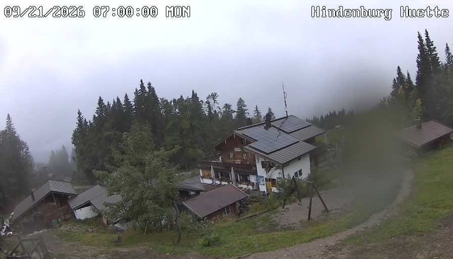 Archiv Foto Webcam Reit im Winkl: Hindenburghütte - Hemmersuppenalm