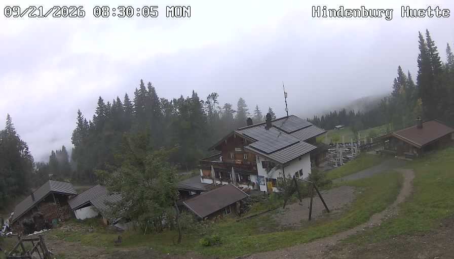 Archiv Foto Webcam Reit im Winkl: Hindenburghütte - Hemmersuppenalm