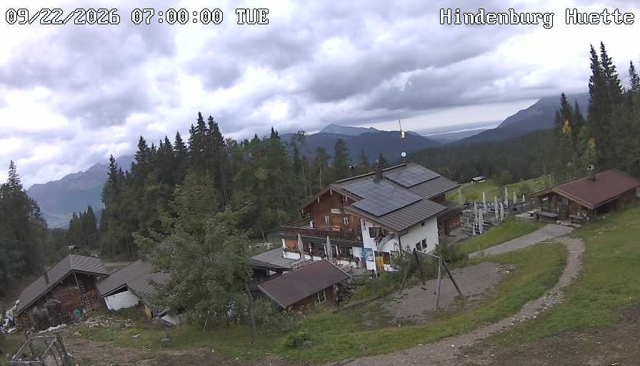 Archiv Foto Webcam Reit im Winkl: Hindenburghütte - Hemmersuppenalm