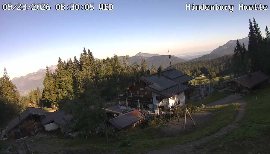Archiv Foto Webcam Reit im Winkl: Hindenburghütte - Hemmersuppenalm