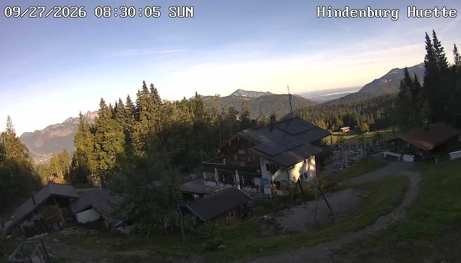 Archiv Foto Webcam Reit im Winkl: Hindenburghütte - Hemmersuppenalm