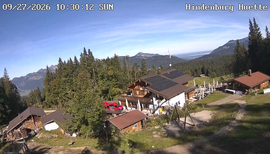 Archiv Foto Webcam Reit im Winkl: Hindenburghütte - Hemmersuppenalm
