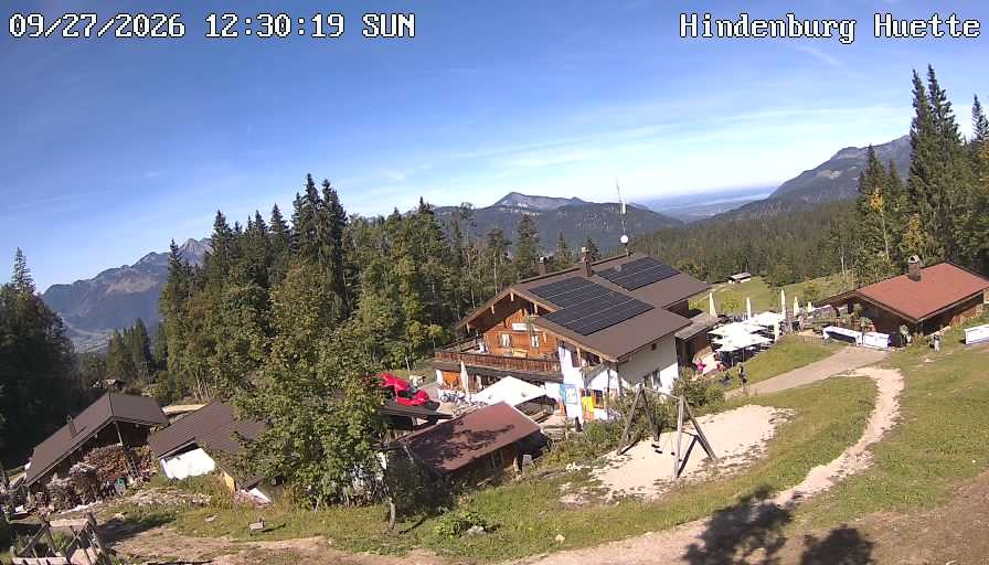 Archiv Foto Webcam Reit im Winkl: Hindenburghütte - Hemmersuppenalm