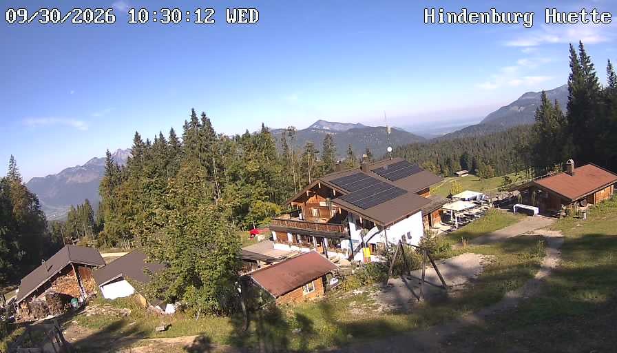 Archiv Foto Webcam Reit im Winkl: Hindenburghütte - Hemmersuppenalm