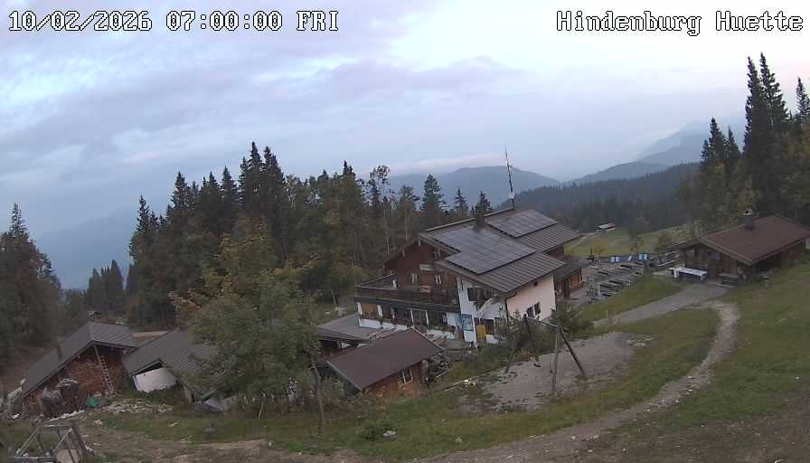 Archiv Foto Webcam Reit im Winkl: Hindenburghütte - Hemmersuppenalm