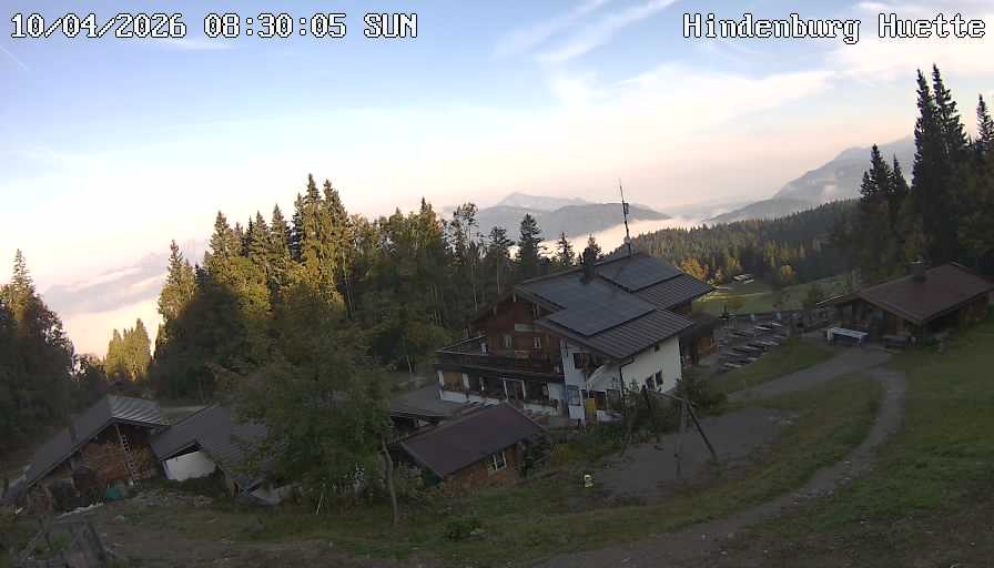 Archiv Foto Webcam Reit im Winkl: Hindenburghütte - Hemmersuppenalm