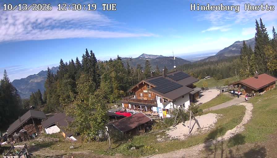Archiv Foto Webcam Reit im Winkl: Hindenburghütte - Hemmersuppenalm