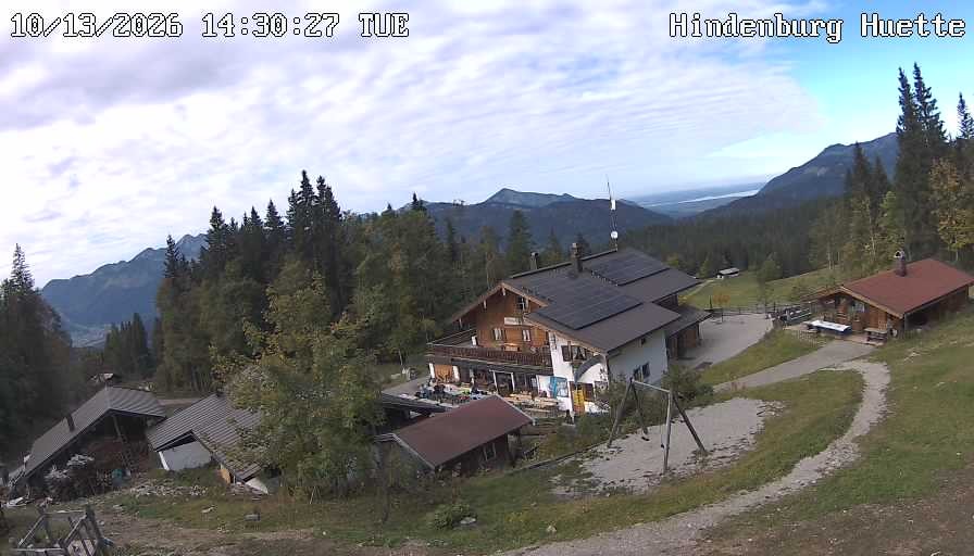 Archiv Foto Webcam Reit im Winkl: Hindenburghütte - Hemmersuppenalm