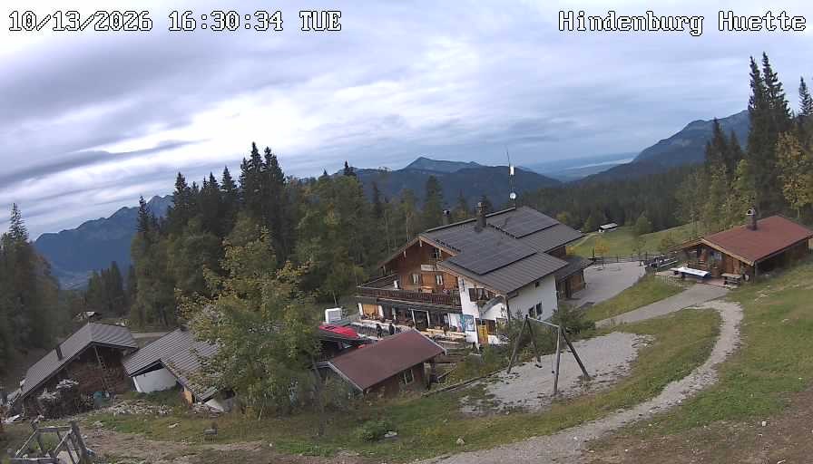 Archiv Foto Webcam Reit im Winkl: Hindenburghütte - Hemmersuppenalm