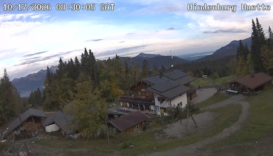 Archiv Foto Webcam Reit im Winkl: Hindenburghütte - Hemmersuppenalm