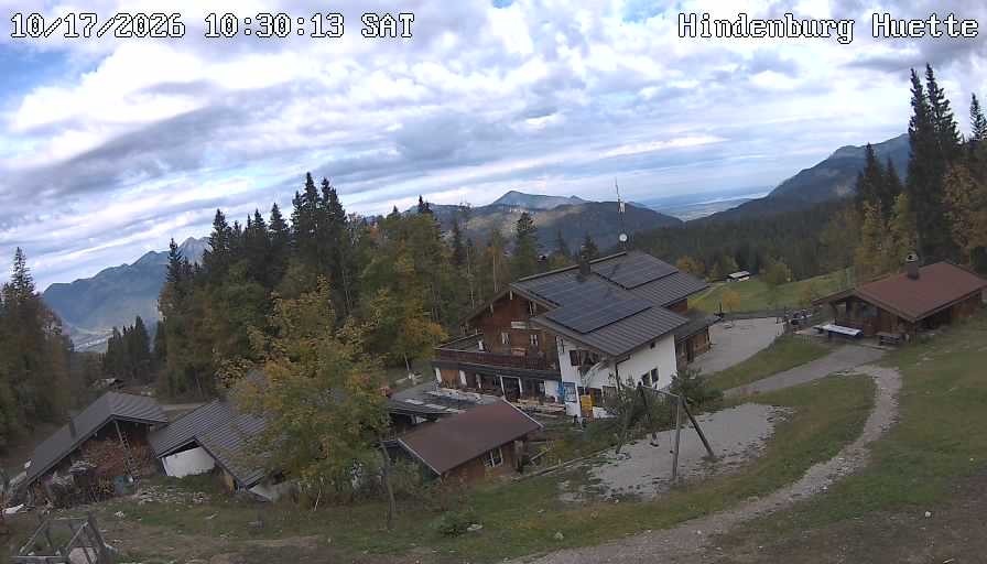 Archiv Foto Webcam Reit im Winkl: Hindenburghütte - Hemmersuppenalm