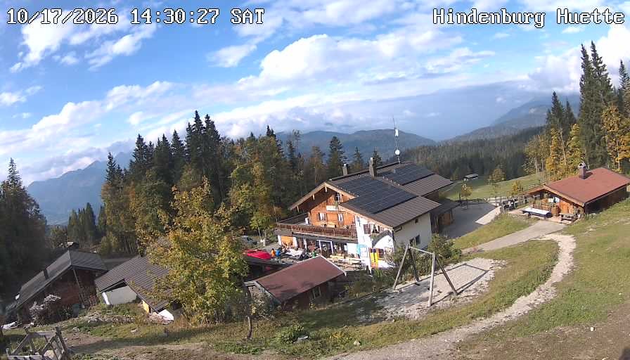 Archiv Foto Webcam Reit im Winkl: Hindenburghütte - Hemmersuppenalm