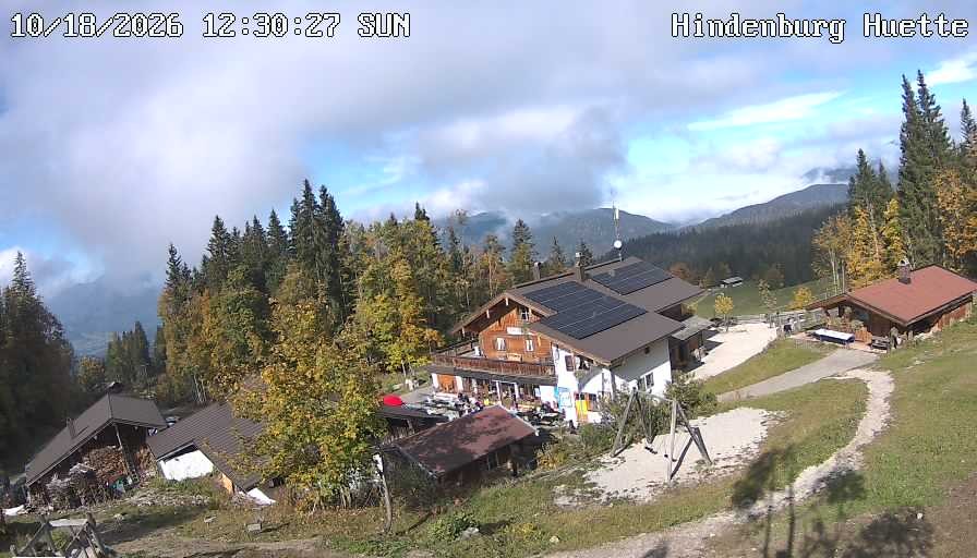Archiv Foto Webcam Reit im Winkl: Hindenburghütte - Hemmersuppenalm