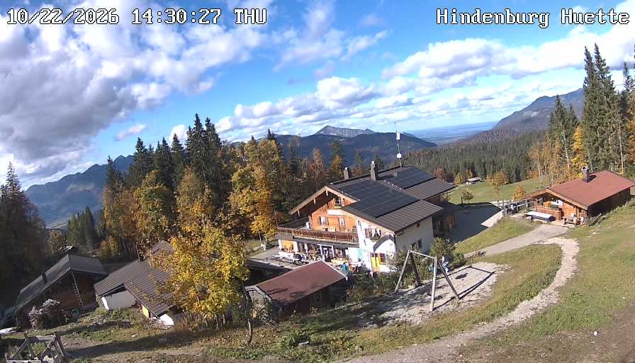 Archiv Foto Webcam Reit im Winkl: Hindenburghütte - Hemmersuppenalm