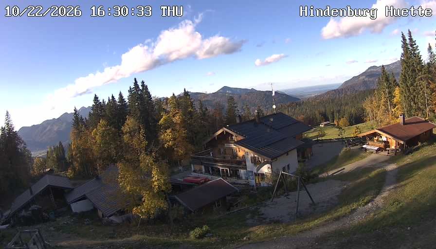 Archiv Foto Webcam Reit im Winkl: Hindenburghütte - Hemmersuppenalm