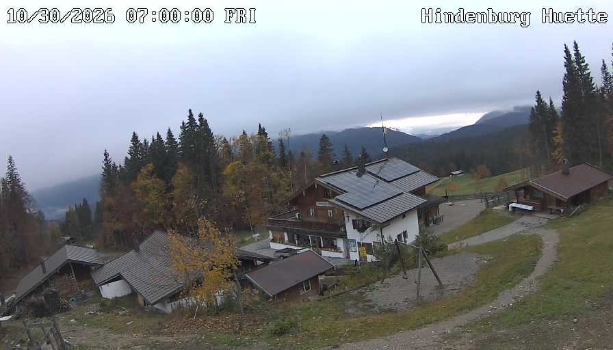 Archiv Foto Webcam Reit im Winkl: Hindenburghütte - Hemmersuppenalm