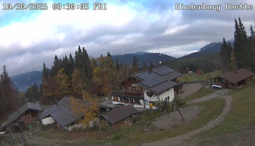 Archiv Foto Webcam Reit im Winkl: Hindenburghütte - Hemmersuppenalm
