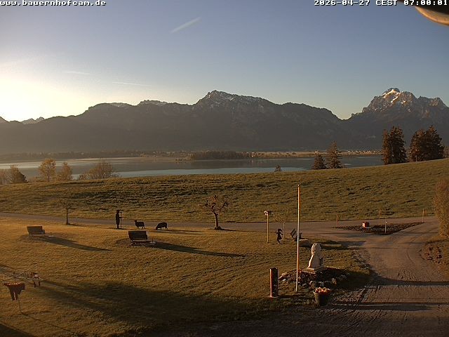 Archived image Webcam Rosshaupten: Salenberghof