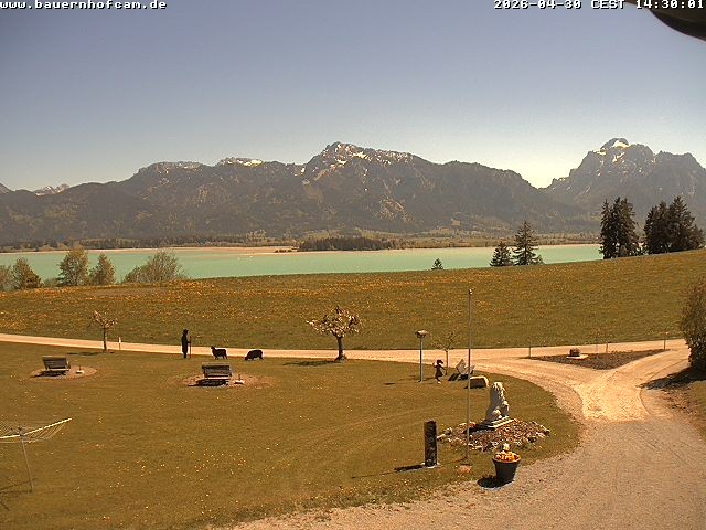 Archived image Webcam Rosshaupten: Salenberghof