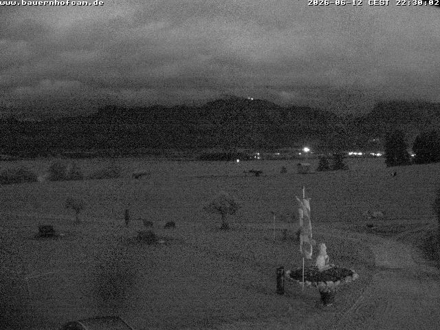 Archived image Webcam Rosshaupten: Salenberghof