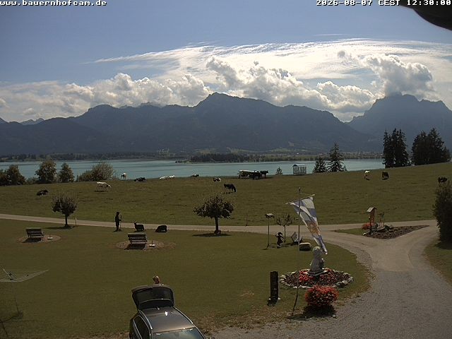Archived image Webcam Rosshaupten: Salenberghof
