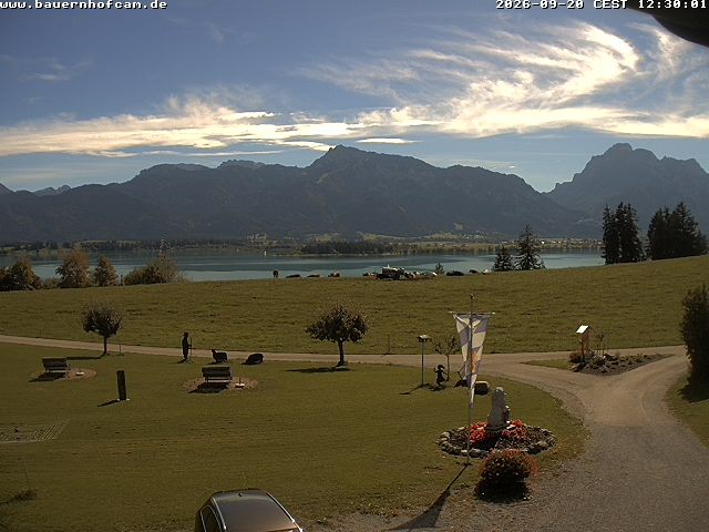 Archived image Webcam Rosshaupten: Salenberghof