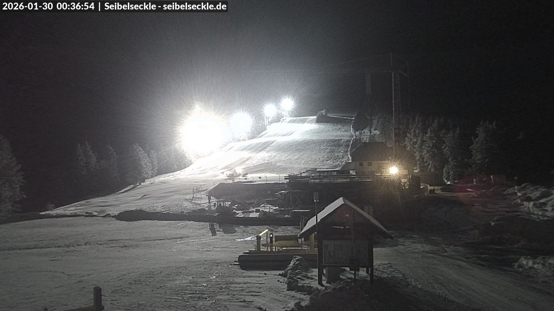 Archiv Foto Webcam Seibelseckle Blick auf die Piste