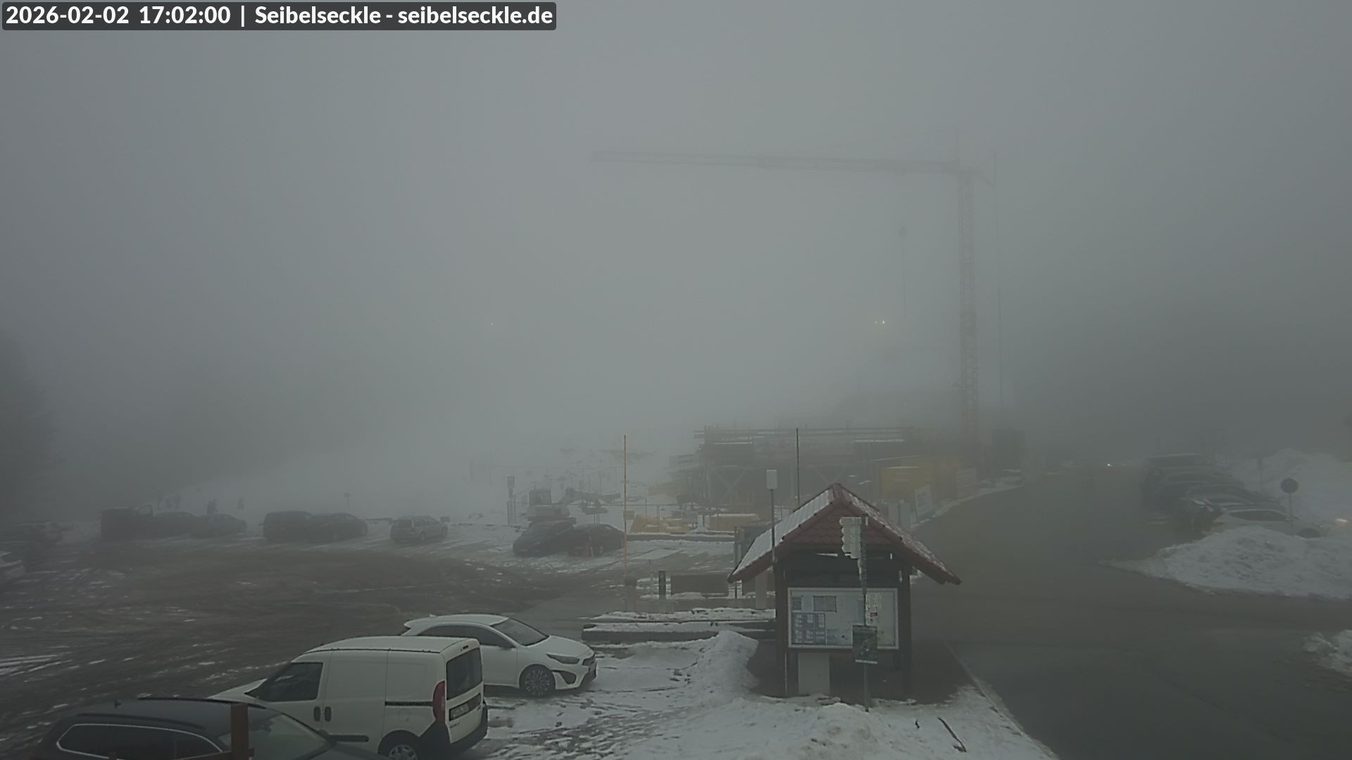 Archiv Foto Webcam Seibelseckle Blick auf die Piste