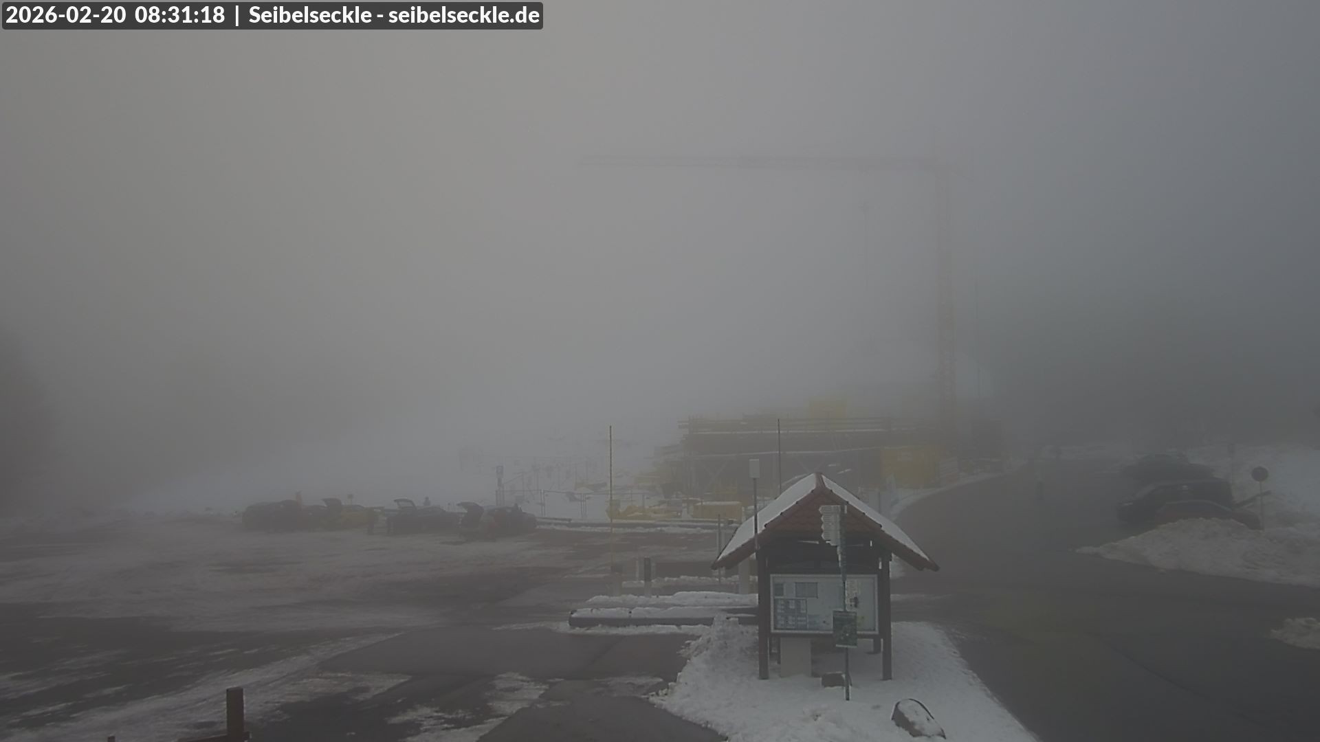 Archiv Foto Webcam Seibelseckle Blick auf die Piste