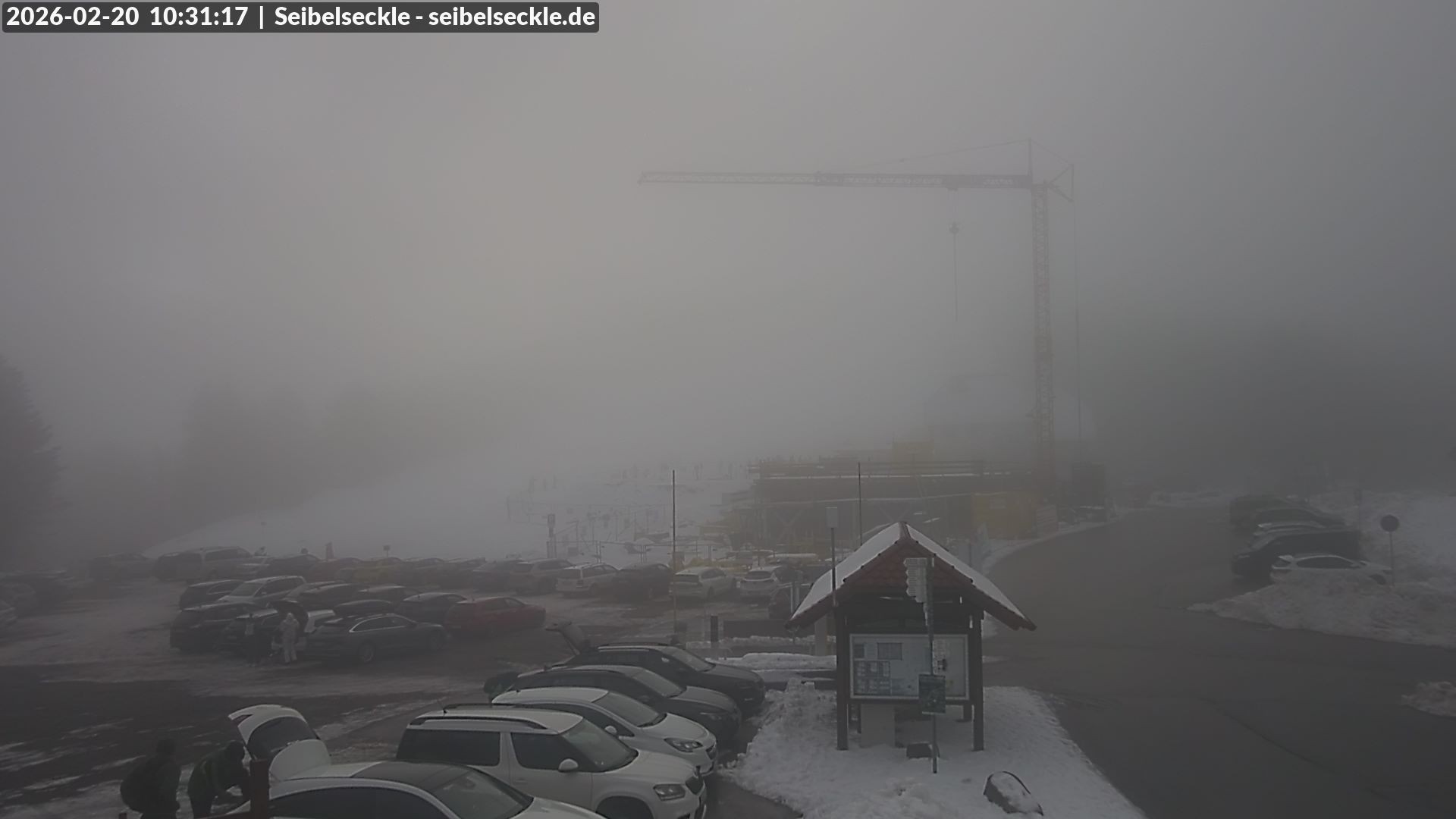 Archiv Foto Webcam Seibelseckle Blick auf die Piste