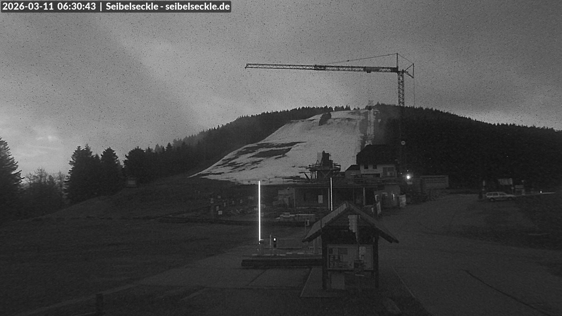 Archiv Foto Webcam Seibelseckle Blick auf die Piste