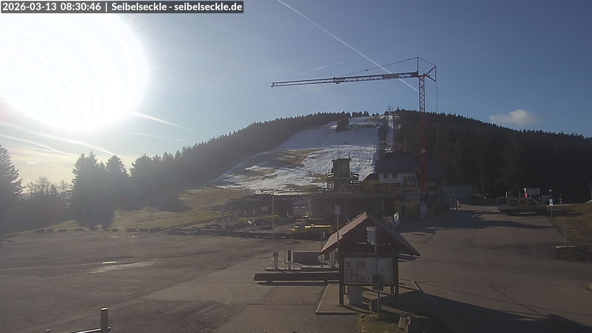 Archiv Foto Webcam Seibelseckle Blick auf die Piste