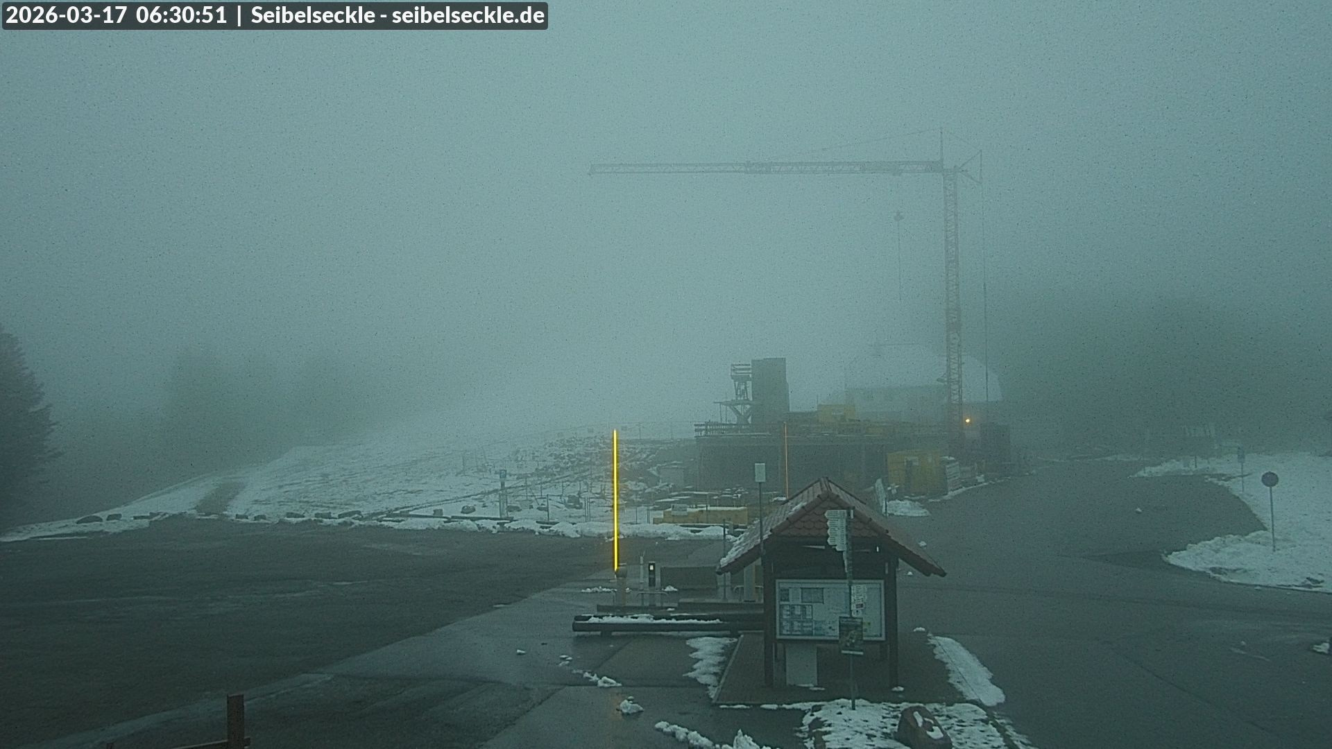 Archiv Foto Webcam Seibelseckle Blick auf die Piste